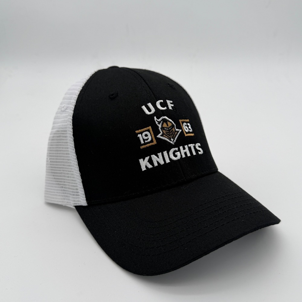 UCF Knights Captivating Headwear Trucker Hat Black White Snapback Cap 1963 Logo